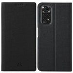 VILI DMX-serien för Xiaomi Redmi Note 11 4G (Qualcomm)/Note 11S 4G korthållare kollisionsskyddande PU-lädermobilfodral stativskyddande fodral