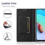 VILI DMX-serien för Xiaomi Redmi Note 11 4G (Qualcomm)/Note 11S 4G korthållare kollisionsskyddande PU-lädermobilfodral stativskyddande fodral