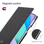 VILI DMX-serien för Xiaomi Redmi Note 11 4G (Qualcomm)/Note 11S 4G korthållare kollisionsskyddande PU-lädermobilfodral stativskyddande fodral