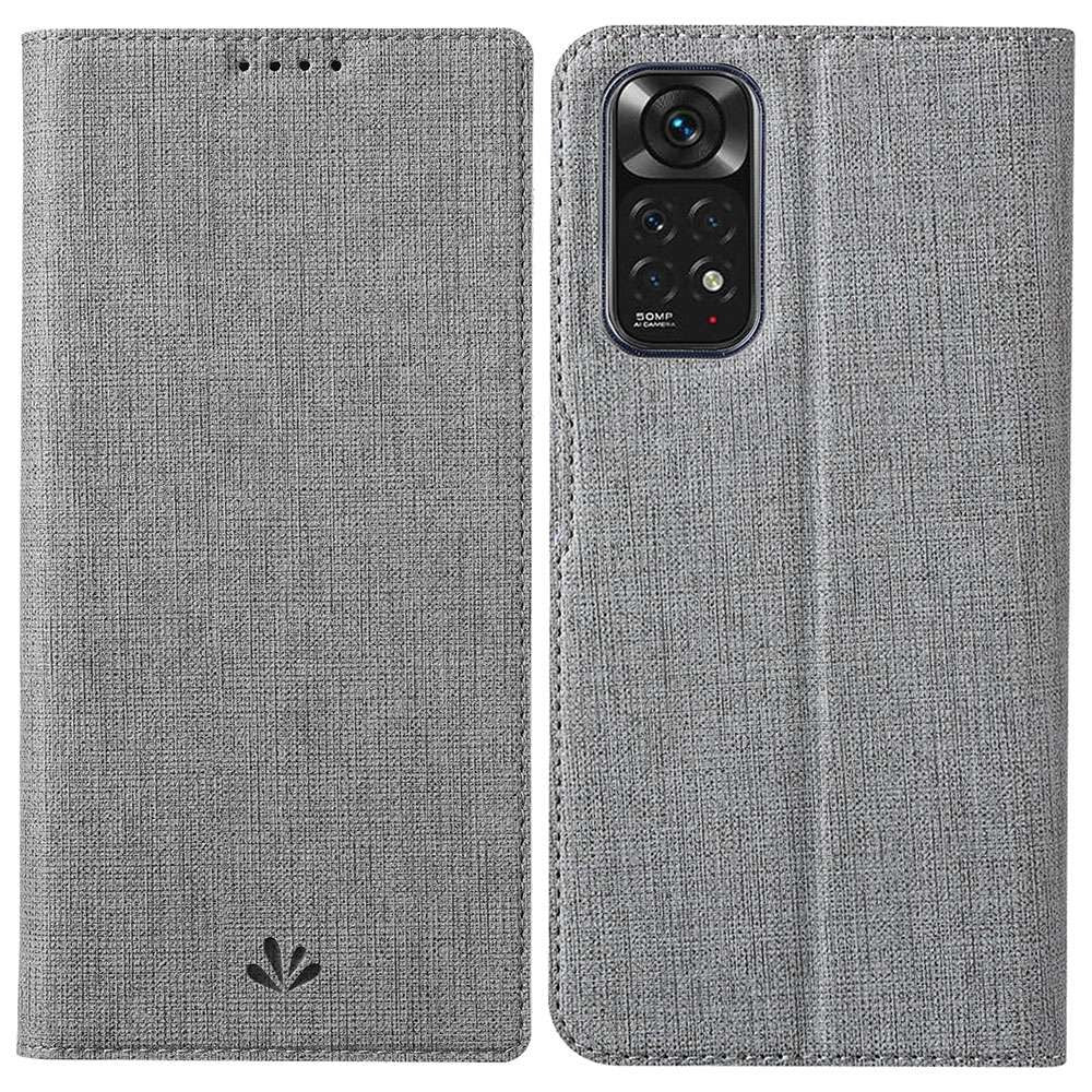 VILI DMX-serien för Xiaomi Redmi Note 11 4G (Qualcomm)/Note 11S 4G korthållare kollisionsskyddande PU-lädermobilfodral stativskyddande fodral