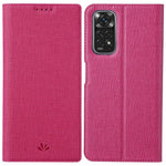 VILI DMX-serien för Xiaomi Redmi Note 11 4G (Qualcomm)/Note 11S 4G korthållare kollisionsskyddande PU-lädermobilfodral stativskyddande fodral