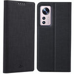 VILI DMX-serien til Xiaomi 12/12X/12S 5G, PU-læder, magnetisk mobilcover med automatisk lukning, kortholder og stativ, beskyttelsesetui