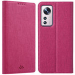 VILI DMX-serien til Xiaomi 12/12X/12S 5G, PU-læder, magnetisk mobilcover med automatisk lukning, kortholder og stativ, beskyttelsesetui