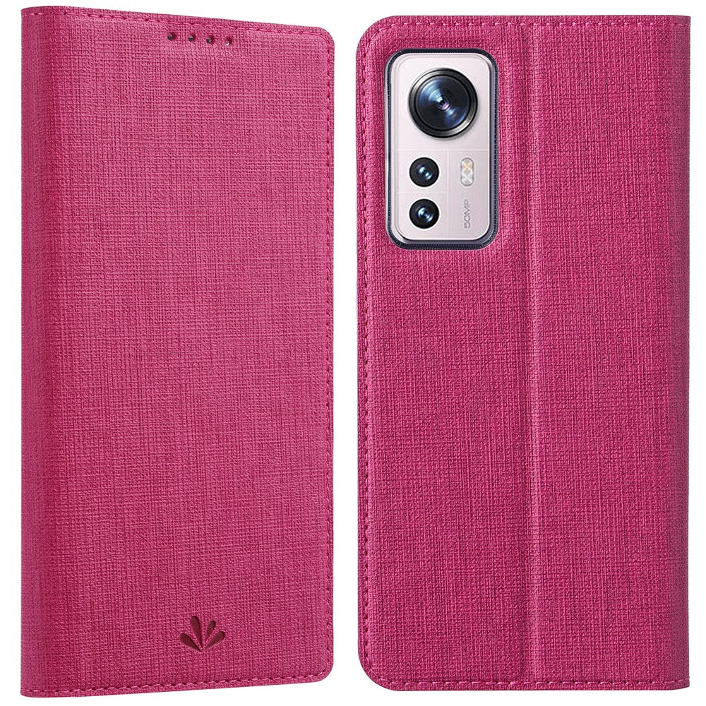 VILI DMX-serien til Xiaomi 12/12X/12S 5G, PU-læder, magnetisk mobilcover med automatisk lukning, kortholder og stativ, beskyttelsesetui