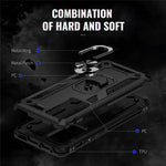 For Xiaomi 12 Pro 5G/12S Pro 5G/12 Pro (Dimensity) 5G Phone Case with Rotatable Ring Kickstand, Impact-resistant Hard PC Soft TPU Protective Cover