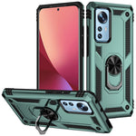 For Xiaomi 12 Pro 5G/12S Pro 5G/12 Pro (Dimensity) 5G Phone Case with Rotatable Ring Kickstand, Impact-resistant Hard PC Soft TPU Protective Cover