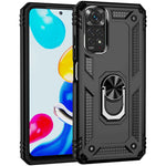 For Xiaomi Redmi Note 11S 4G/Note 11 4G (Qualcomm) Phone Case Anti-Scratch Shockproof Hard PC Soft TPU Protective Cover with Rotatable Ring Kickstand