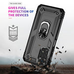 For Xiaomi Redmi Note 11S 4G/Note 11 4G (Qualcomm) Phone Case Anti-Scratch Shockproof Hard PC Soft TPU Protective Cover with Rotatable Ring Kickstand