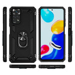Xiaomi Redmi Note 11S 4G/Note 11 4G (Qualcomm) mobilskal Reptåligt Stötsäkert Hårt PC Mjukt TPU Skyddsfodral med Roterbar Ringstativ