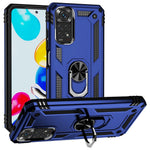 For Xiaomi Redmi Note 11S 4G/Note 11 4G (Qualcomm) Phone Case Anti-Scratch Shockproof Hard PC Soft TPU Protective Cover with Rotatable Ring Kickstand