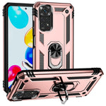 For Xiaomi Redmi Note 11S 4G/Note 11 4G (Qualcomm) Phone Case Anti-Scratch Shockproof Hard PC Soft TPU Protective Cover with Rotatable Ring Kickstand