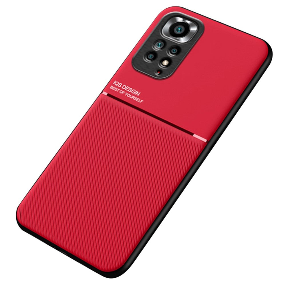 For Xiaomi Redmi Note 11 Pro 5G (Qualcomm)/Note 11 Pro 4G (MediaTek)/Note 11E Pro 5G PU Leather + TPU Imprinted Phone Case with Built-in Magnetic Metal Sheet