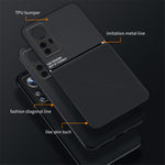 For Xiaomi 12/12X/12S 5G Car Mount Metal Sheet Imprinted Phone Case PU Leather + TPU Shockproof Cover