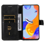 For Xiaomi Redmi Note 12 Pro 4G / 11 Pro 4G (MediaTek) / Note 11 Pro 5G (Qualcomm) / Note 11E Pro 5G PU Leather Wallet Cover Adjustable Stand Phone Case