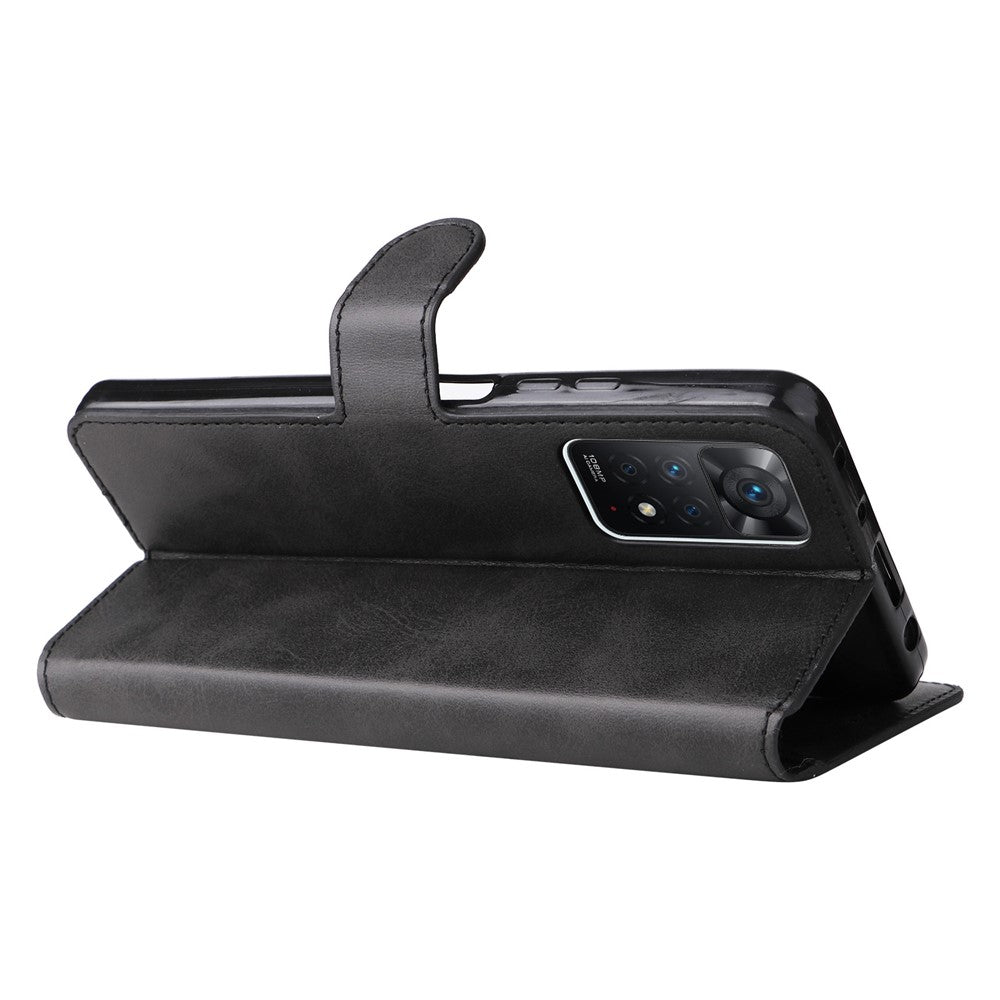 For Xiaomi Redmi Note 12 Pro 4G / 11 Pro 4G (MediaTek) / Note 11 Pro 5G (Qualcomm) / Note 11E Pro 5G PU Leather Wallet Cover Adjustable Stand Phone Case