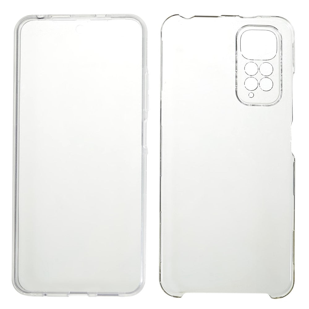 Xiaomi Redmi Note 11 4G (Qualcomm)/Note 11S 4G Genomskinligt Hybrid TPU + PET + Akryl Avtagbart 2-i-1 Stötsäkert mobilskal
