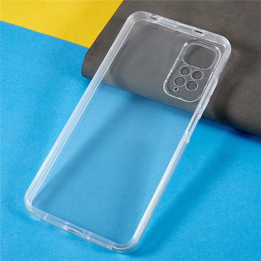 Xiaomi Redmi Note 11 4G (Qualcomm)/Note 11S 4G Genomskinligt Hybrid TPU + PET + Akryl Avtagbart 2-i-1 Stötsäkert mobilskal