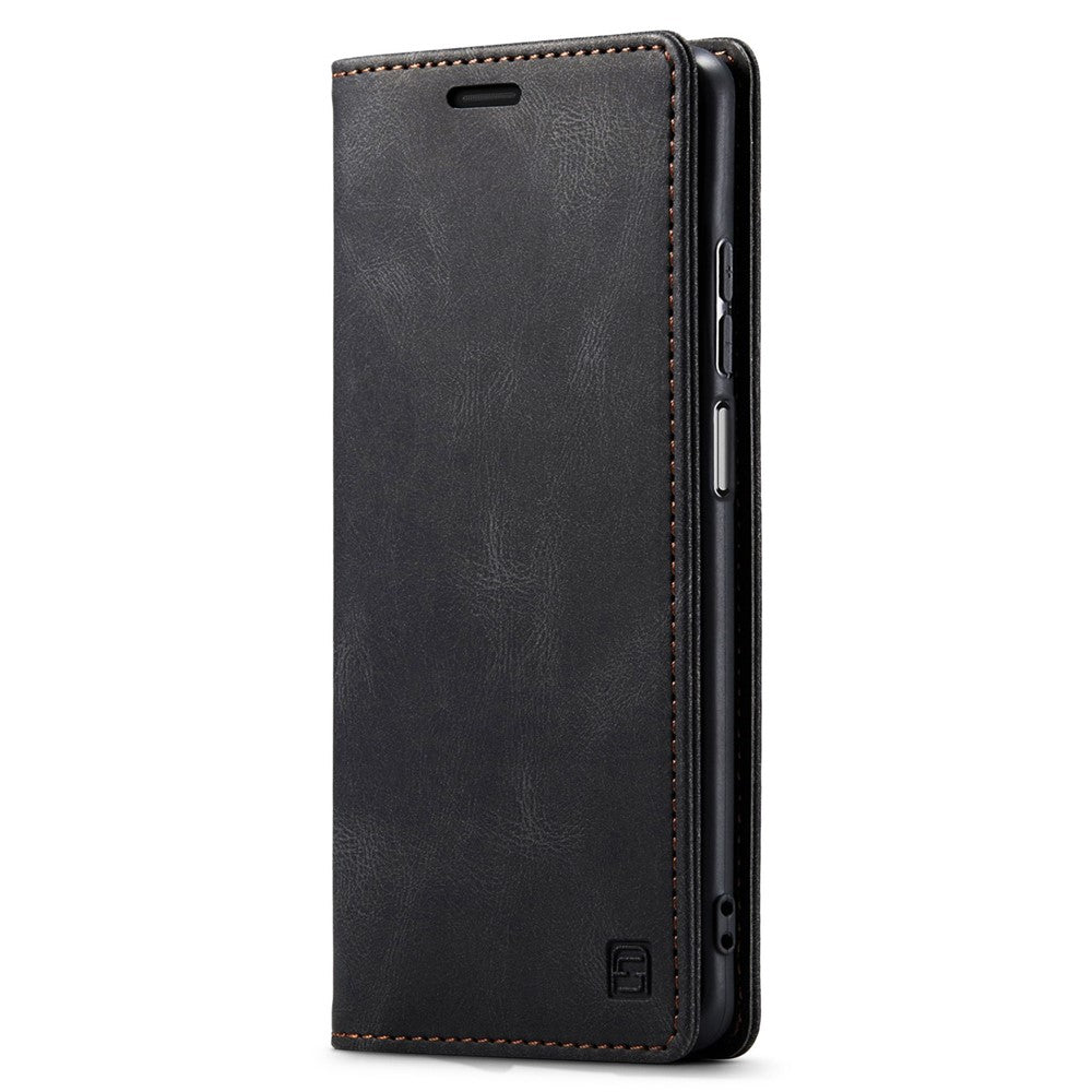AUTSPACE A01-serien för Xiaomi Redmi Note 12 Pro 4G / 11 Pro 4G (MediaTek) / Note 11 Pro 5G (Qualcomm) Läderfodral RFID-blockerande stativskydd