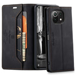 AUTSPACE A01 Series for Xiaomi Mi 11 Lite 4G/5G/11 Lite 5G NE PU Leather Case RFID Blocking Wallet Stand Flip Cover