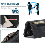 AUTSPACE A01 Series for Xiaomi Mi 11 Lite 4G/5G/11 Lite 5G NE PU Leather Case RFID Blocking Wallet Stand Flip Cover