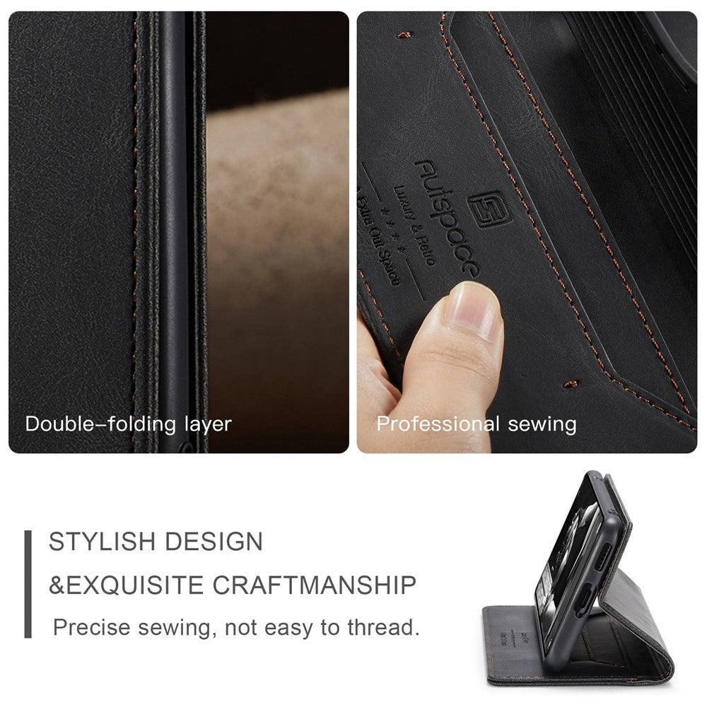 AUTSPACE A01 Series for Xiaomi Mi 11 Lite 4G/5G/11 Lite 5G NE PU Leather Case RFID Blocking Wallet Stand Flip Cover