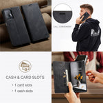 AUTSPACE A01 Series for Xiaomi 11T/11T Pro PU Leather Case RFID Blocking Vintage Wallet Stand Flip Cover