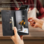 AUTSPACE A01 Series for Xiaomi 11T/11T Pro PU Leather Case RFID Blocking Vintage Wallet Stand Flip Cover