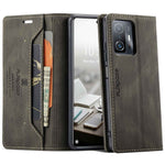 AUTSPACE A01 Series for Xiaomi 11T/11T Pro PU Leather Case RFID Blocking Vintage Wallet Stand Flip Cover