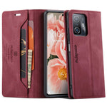 AUTSPACE A01 Series for Xiaomi 11T/11T Pro PU Leather Case RFID Blocking Vintage Wallet Stand Flip Cover