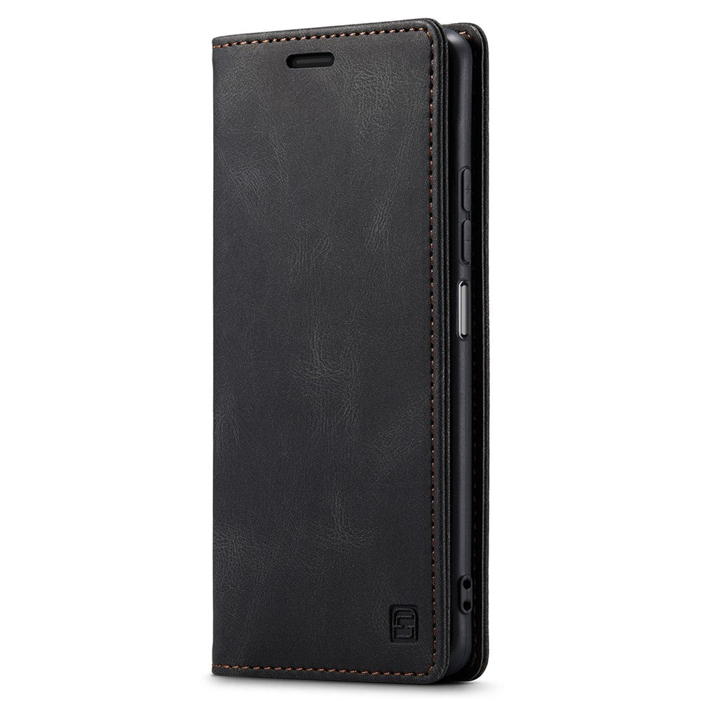 AUTSPACE A01 Series for Xiaomi Poco M5s 4G / Redmi Note 10 4G / Redmi Note 10S 4G PU Leather Case RFID Blocking Wallet Stand Flip Cover