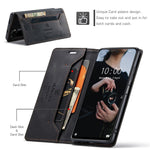AUTSPACE A01 Series for Xiaomi Poco M5s 4G / Redmi Note 10 4G / Redmi Note 10S 4G PU Leather Case RFID Blocking Wallet Stand Flip Cover