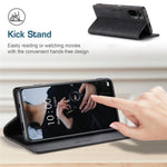 AUTSPACE A01 Series for Xiaomi Poco M5s 4G / Redmi Note 10 4G / Redmi Note 10S 4G PU Leather Case RFID Blocking Wallet Stand Flip Cover