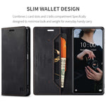 AUTSPACE A01 Series for Xiaomi Poco M5s 4G / Redmi Note 10 4G / Redmi Note 10S 4G PU Leather Case RFID Blocking Wallet Stand Flip Cover