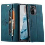 AUTSPACE A01 Series for Xiaomi Poco M5s 4G / Redmi Note 10 4G / Redmi Note 10S 4G PU Leather Case RFID Blocking Wallet Stand Flip Cover