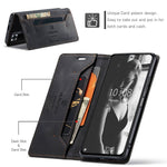 AUTSPACE A01 Series for Xiaomi Redmi Note 10 Pro 4G (India)/(Global)/Note 10 Pro Max Leather Case RFID Blocking Wallet Stand Flip Cover