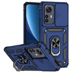 Xiaomi 12 Pro 5G/12S Pro 5G/12 Pro (Dimensity) 5G Stötsäkert mobilskyddsskal Ringstativ Hybrid PC + TPU-skal med Skjutbart Kameraskyddsfodral