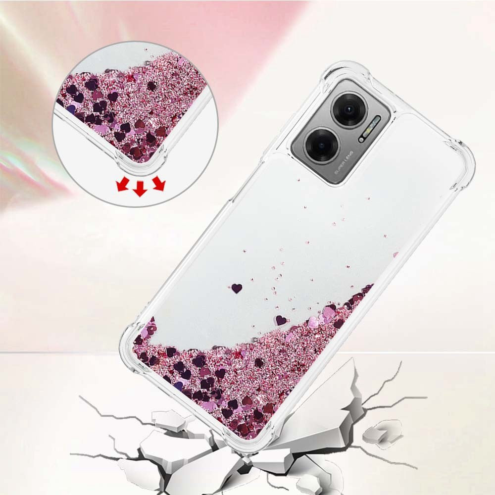 For Xiaomi Poco M4 5G / Redmi Note 11E 5G / 10 5G / 10 Prime+ 5G TPU Case Glitter Quicksand Shockproof Phone Back Cover