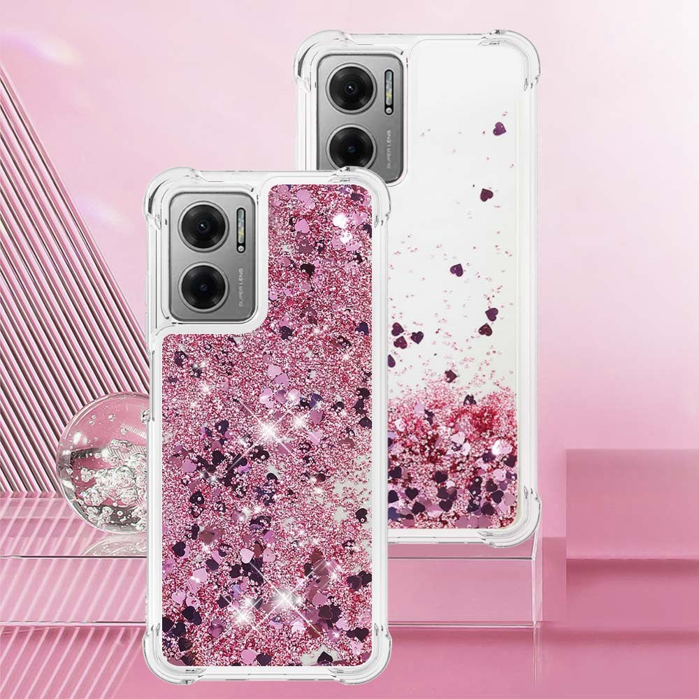 For Xiaomi Poco M4 5G / Redmi Note 11E 5G / 10 5G / 10 Prime+ 5G TPU Case Glitter Quicksand Shockproof Phone Back Cover
