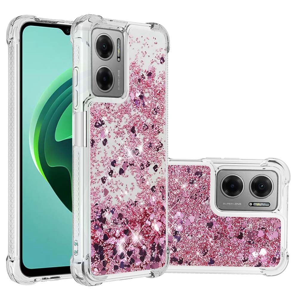 For Xiaomi Poco M4 5G / Redmi Note 11E 5G / 10 5G / 10 Prime+ 5G TPU Case Glitter Quicksand Shockproof Phone Back Cover