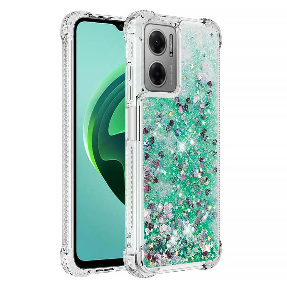 For Xiaomi Poco M4 5G / Redmi Note 11E 5G / 10 5G / 10 Prime+ 5G TPU Case Glitter Quicksand Shockproof Phone Back Cover