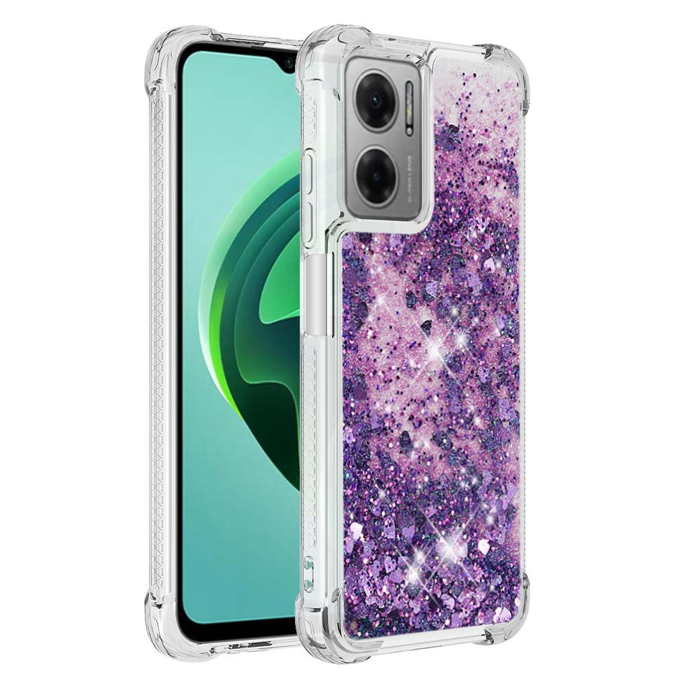 For Xiaomi Poco M4 5G / Redmi Note 11E 5G / 10 5G / 10 Prime+ 5G TPU Case Glitter Quicksand Shockproof Phone Back Cover
