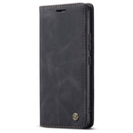 CASEME 013-serien multifunktionelt mobilcover til Xiaomi 12 Pro 5G/12S Pro 5G/12 Pro (Dimensity) 5G, selvklæbende PU-læderpung, foldbart stativcover