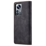 CASEME 013-serien multifunktionelt mobilcover til Xiaomi 12 Pro 5G/12S Pro 5G/12 Pro (Dimensity) 5G, selvklæbende PU-læderpung, foldbart stativcover