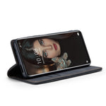 CASEME 013-serien multifunktionelt mobilcover til Xiaomi 12 Pro 5G/12S Pro 5G/12 Pro (Dimensity) 5G, selvklæbende PU-læderpung, foldbart stativcover