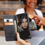 CASEME 013-serien multifunktionelt mobilcover til Xiaomi 12 Pro 5G/12S Pro 5G/12 Pro (Dimensity) 5G, selvklæbende PU-læderpung, foldbart stativcover