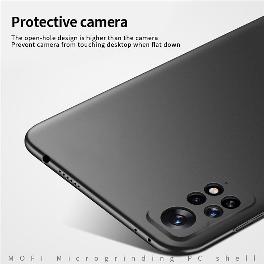 MOFI JK PC Series-1 Shield for Xiaomi Redmi Note 11 4G (Qualcomm)/Redmi Note 11S 4G Phone Case Lightweight Matte Hard PC Slim Thin Protective Phone Cover with Strap