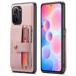 JEEHOOD For Xiaomi Redmi K40/K40 Pro/Mi 11i/Poco F3 Anti-Scratch Wallet Case Shockproof Phone Cover RFID Blocking Protector Support Wireless Charging