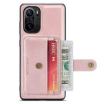JEEHOOD For Xiaomi Redmi K40/K40 Pro/Mi 11i/Poco F3 Anti-Scratch Wallet Case Shockproof Phone Cover RFID Blocking Protector Support Wireless Charging