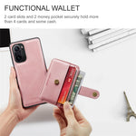 JEEHOOD For Xiaomi Redmi K40/K40 Pro/Mi 11i/Poco F3 Anti-Scratch Wallet Case Shockproof Phone Cover RFID Blocking Protector Support Wireless Charging