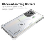 ENKAY HAT PRINCE For Xiaomi Black Shark 5 Pro Scratch Proof Thickened Corners Clear TPU Cover Phone Protective Case with Anti-slip Strip Edge